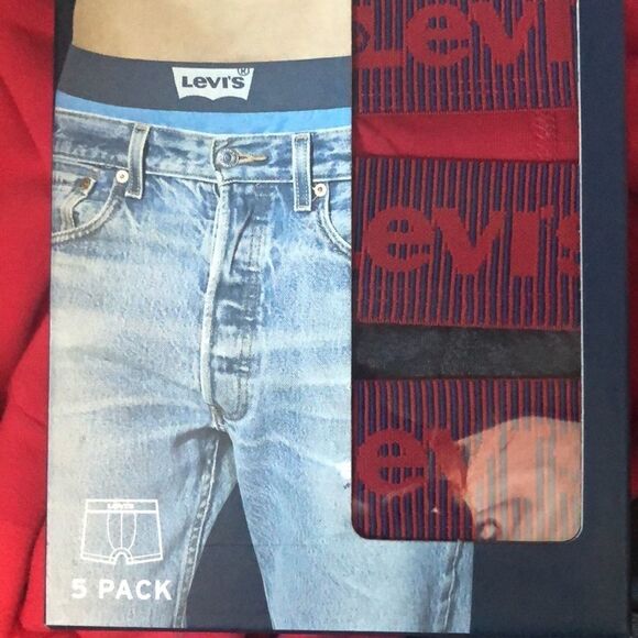 LEVI’S M 5pk Multicolored Cotton Boxer Briefs - Picture 8 of 8